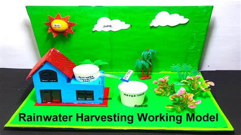 rainwater harvesting working model science project - Science Projects ...