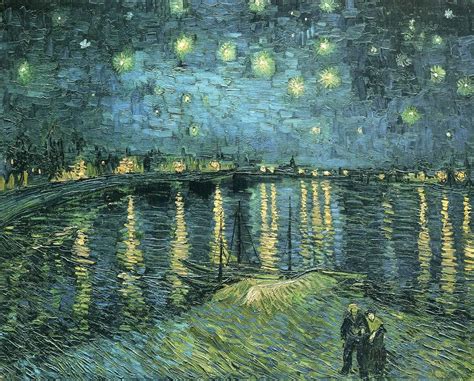 Starry Night Over The Rhone | Starry night van gogh, Gogh the starry night, Vincent van gogh ...