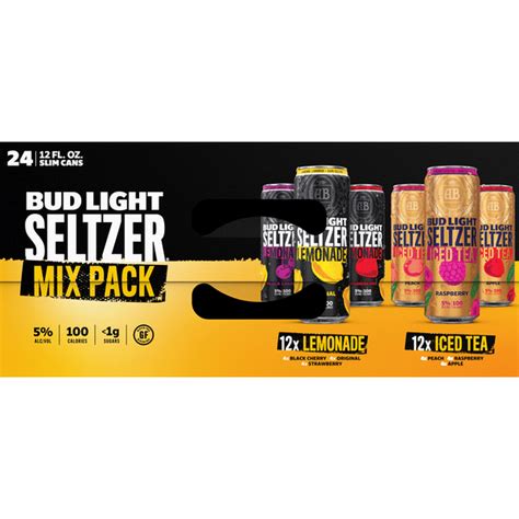 Bud Light Seltzer, Iced Tea & Lemonade Hard Seltzer Variety Pack (12 oz ...