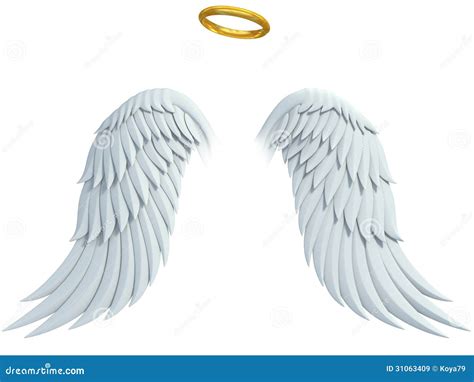 White Angle Style Costume Angel Wings With Halo And Wand Medium Size ...