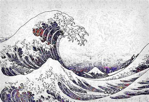 Katsushika Hokusai - The Great Wave off Kanagawa - Magical Sketch ...