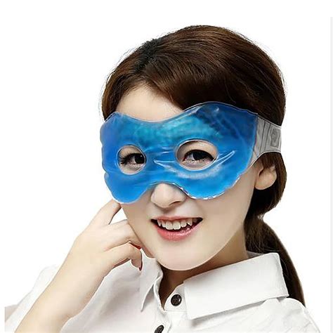 High Quality Gel Ice Sleep mask hot cold compress eye care massage for Travel Rest sleeping ...