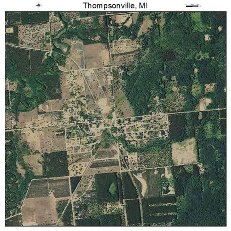 Aerial Photography Map of Thompsonville, MI Michigan