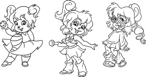 Free Printable Chipettes Coloring Pages For Kids