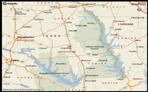 East Texas Lakes Map - Printable Maps