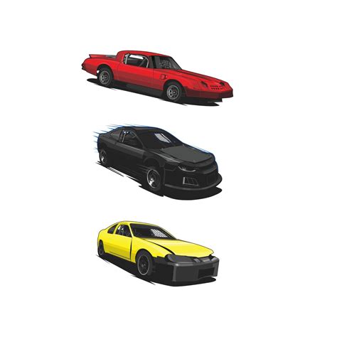 stock car racing set bundle collection 3559350 Vector Art at Vecteezy