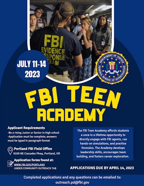 FBI Portland Division accepting applications for FBI's Teen Academy - KTVZ