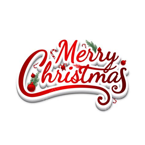 3d Merry Christmas Decorative Text, Merry Christmas, Christmas Text, Christmas Word PNG and ...