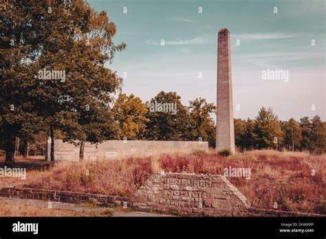 Memorial in the Bergen-Belsen concentration camp Stock Photo - Alamy