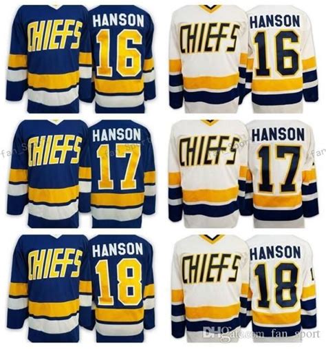 Shop Hockey Jerseys Online, Hanson Brothers Charlestown Slap Shot Movie Hockey Jerseys Ice 16 ...