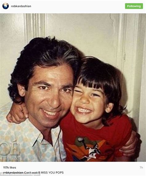 Rob Kardashian shares sweet throwback Instagram with late father ...