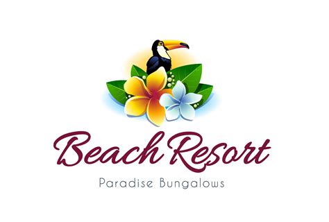 Beach Resort Logo 648601 Vector Art at Vecteezy