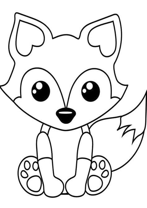 Free & Easy To Print Baby Animal Coloring Pages | Free kids coloring pages, Kids printable ...