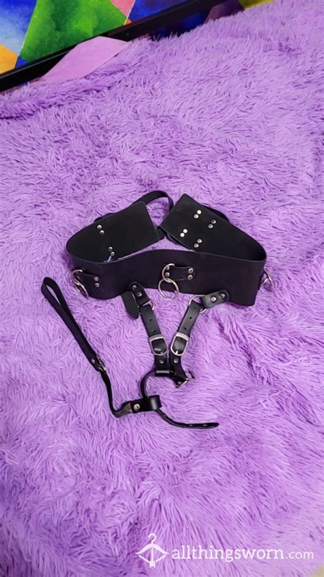 Buy Old Dirty Black Leather Harness
