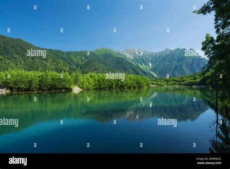 Taisho Pond in Kamikochi Stock Photo - Alamy