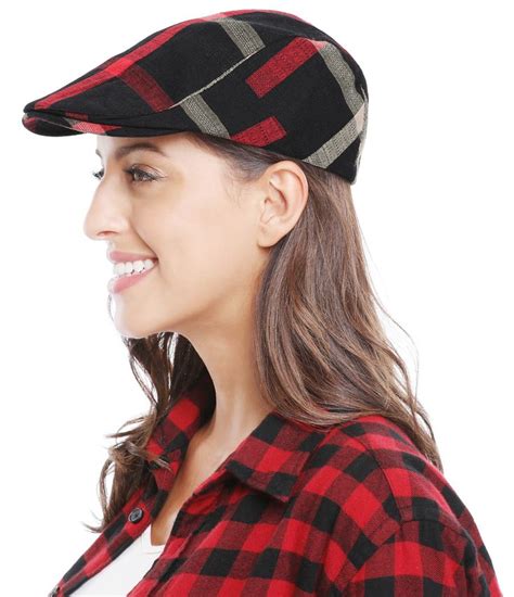 Women Mans Cotton Flat Cap Cabbie Hat Newsboy Hunting Hat | Newsboy ...