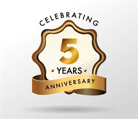 5 years anniversary celebration logotype. anniversaries logo set ...