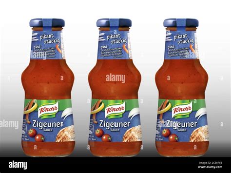 Closeup of Knorr zigeuner sauce bottle Stock Photo - Alamy