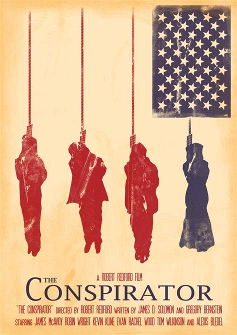 The Conspirator (2010) ~ Minimal Movie Poster by Joel Amat Guell #amusementphile | Movie posters ...