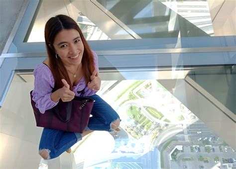 The Glass Slide at Dubai's Sky Views Observatory