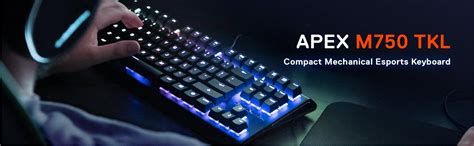 SteelSeries RGB Gaming Keyboard - Tactile & Silent - RGB LED Backlit ...