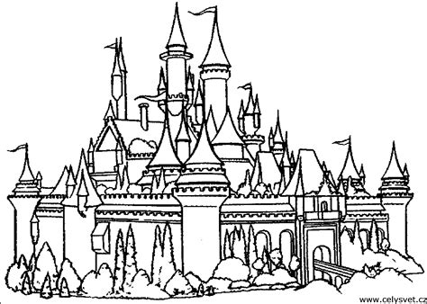 chateau walt disney Coloriage