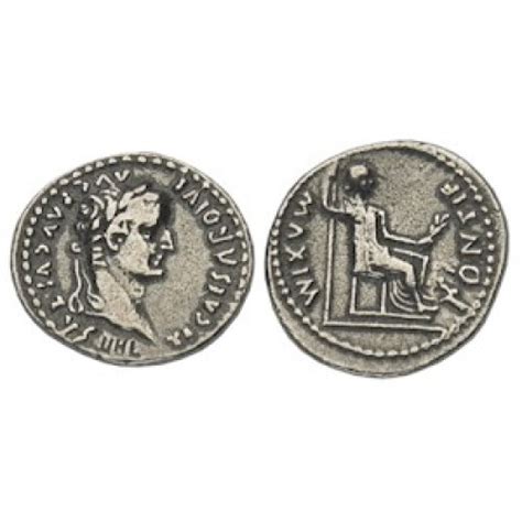 Denarius of Tiberius Coin - Livia Reproduction