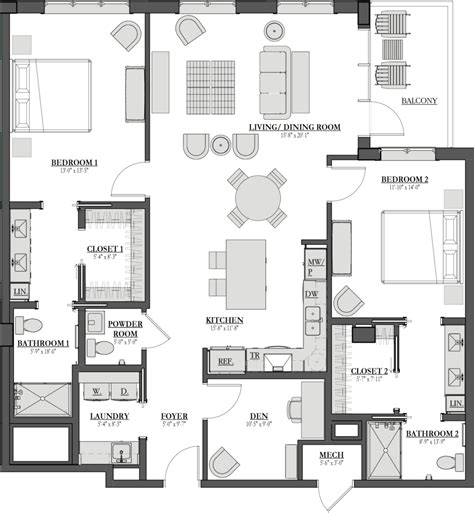 Seaport Floor Plan Detail | The Manhattan St. Petersburg