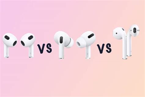 Apple AirPods Pro 2 vs AirPods 3 vs AirPods 2: Differences