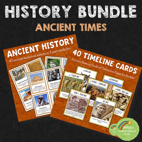 Ancient World History Timeline Printable