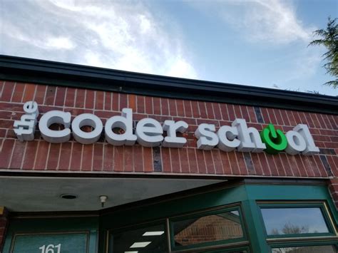 Facade of The Coder School in San Ramon, California, a private ...