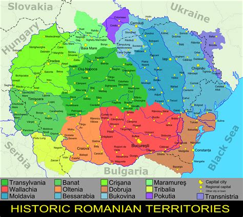 Nagy-Románia a román etnikai térképek tükrében | Romania map, Romania ...