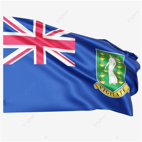 British Virgin Islands Flag Waving, British Virgin Islands Flag With Pole, British Virgin ...