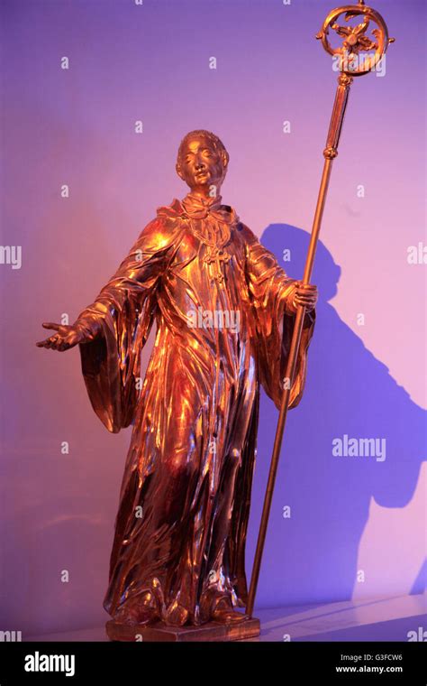 Austria, Lower Austria, Melk, Abbey, interior, statue Stock Photo - Alamy