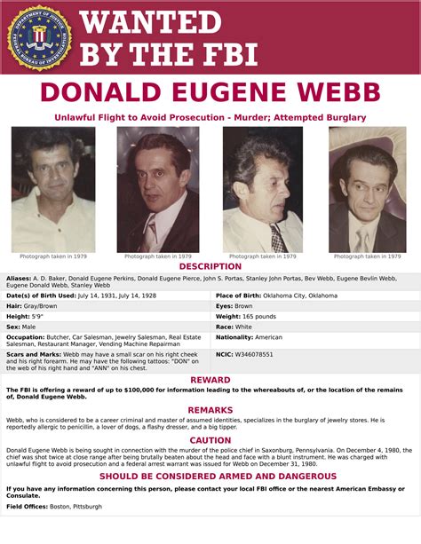 FBI releases new photos of fugitive in Pa. police chief's 1980 slaying | lehighvalleylive.com