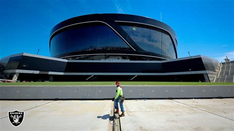 Allegiant Stadium's natural grass tray moves inside for the first time