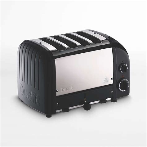 Dualit NewGen Matte Black 4-Slice Toaster | Crate & Barrel