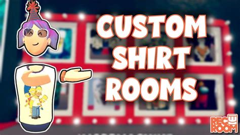 Custom Shirt Rooms in Rec Room - YouTube