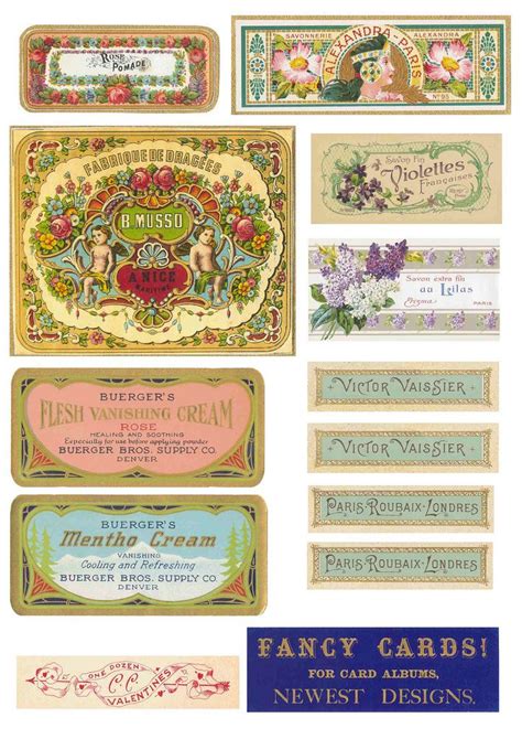 Vintage Soap Labels II | Soap labels, Vintage labels, Soap label design