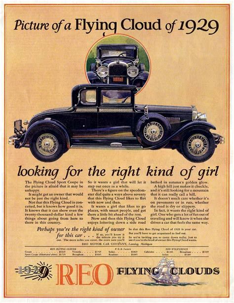 REO Cars -1928A | 1920s advertisements, Sports coupe, Car ads