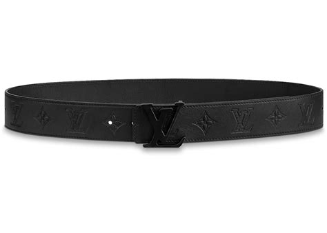 Louis Vuitton Shape Belt Monogram Shadow 40 MM Black in Calfskin with Black-tone