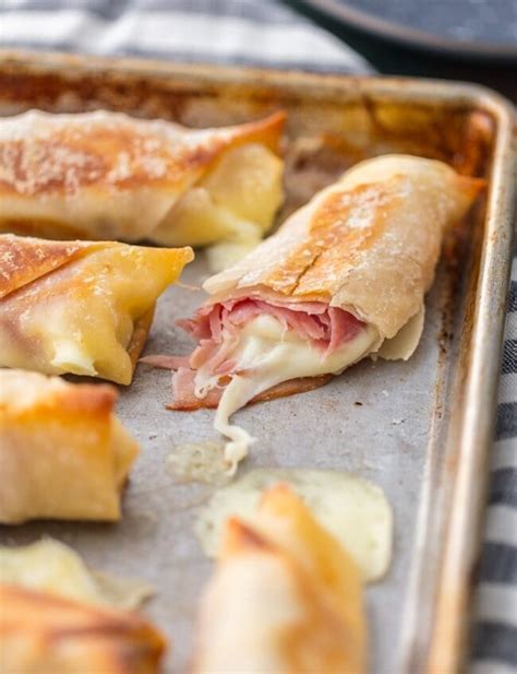 Ham and Mozzarella Cheese Sticks (Baked Ham and Cheese Sticks) Recipe ...