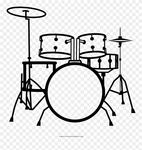 Drum Kit Coloring Page - Drums Clipart (#3803760) - PinClipart