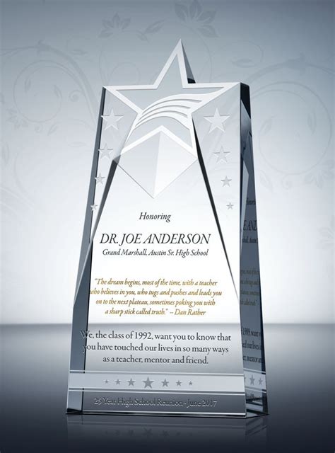 Star Teacher Appreciation Plaque | Teacher appreciation, Unique teachers gift, Appreciation