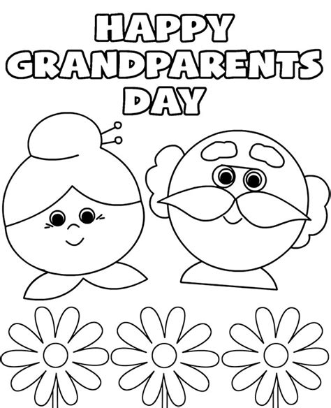 Printable Grandparents Day Cards To Color