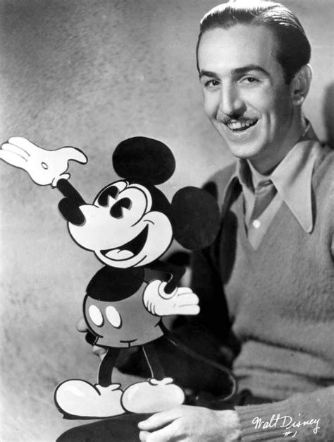 Walt Disney with Mickey Mouse, circa 1930. (Photo: United Artists ...