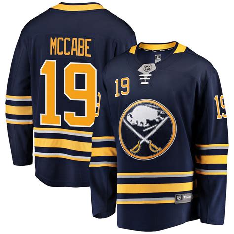 Buffalo Sabres #19 Jake McCabe Fanatics Branded Navy Breakaway Player ...