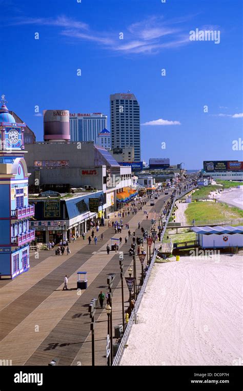 ATLANTIC CITY NJ CASINOS AND HOTELS ALONG BOARDWALK Stock Photo - Alamy