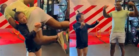 (Video) Zhang Weili lifts Francis Ngannou off the ground in training ...