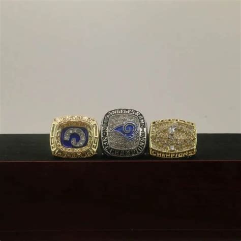 3 NFL Los Angeles Rams Super Bowl Rings Set – Championship Rings Store